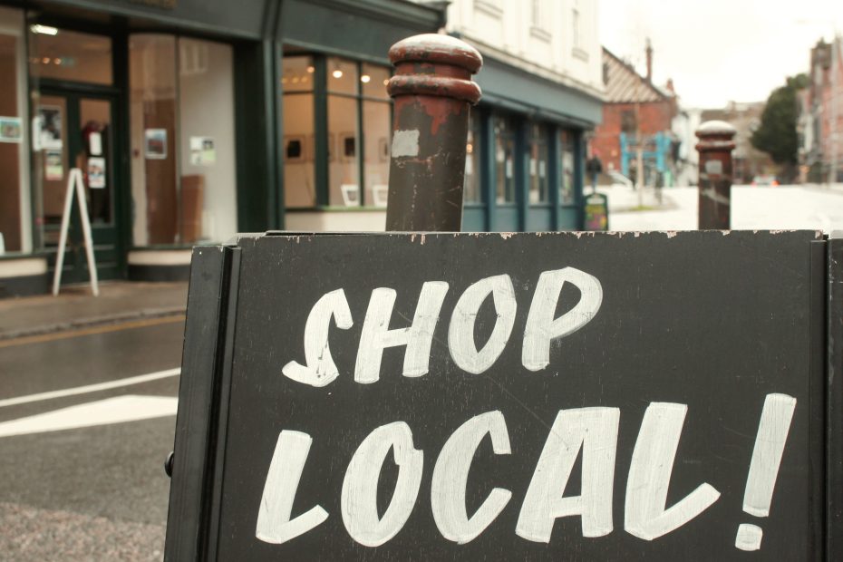 Shop local sign